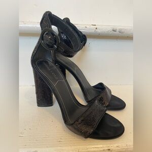 Kendall & Kylie Black Sequined Heel Size 8